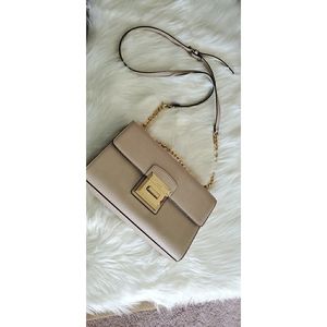 (Beige & gold) ALDO adjustable length shoulder bag